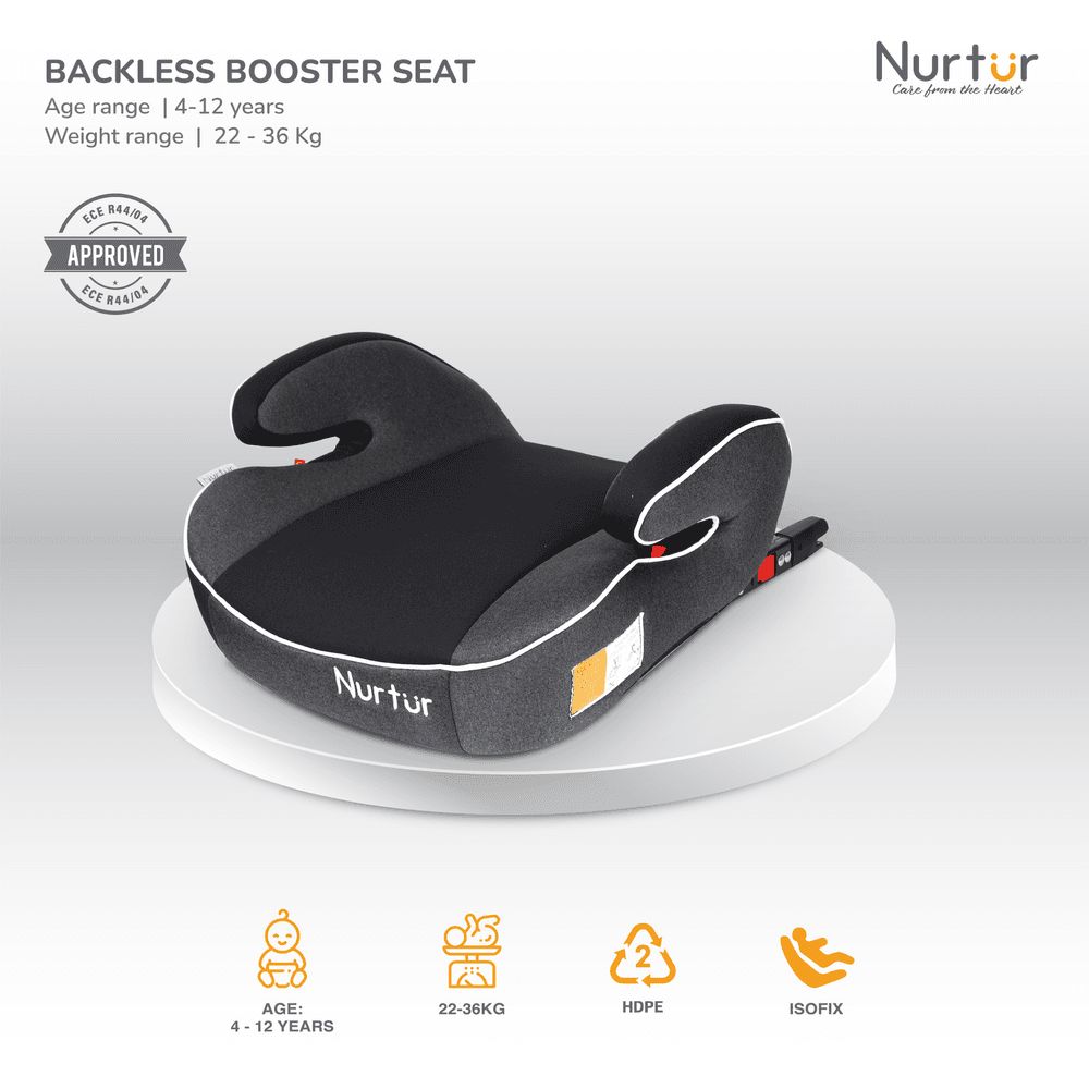 Nurtur - Enzo Kids Booster Seat - Black/Dark Grey