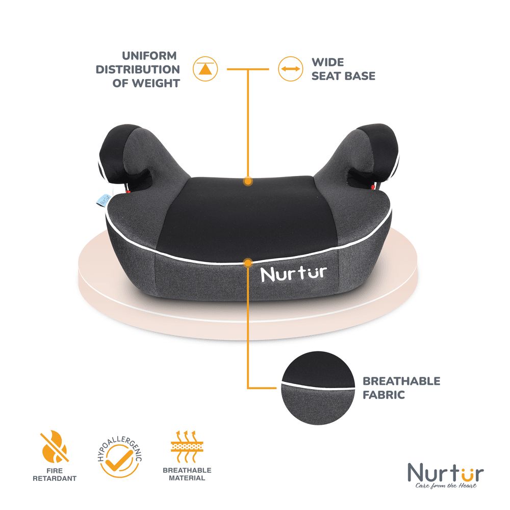 Nurtur - Enzo Kids Booster Seat - Black/Dark Grey