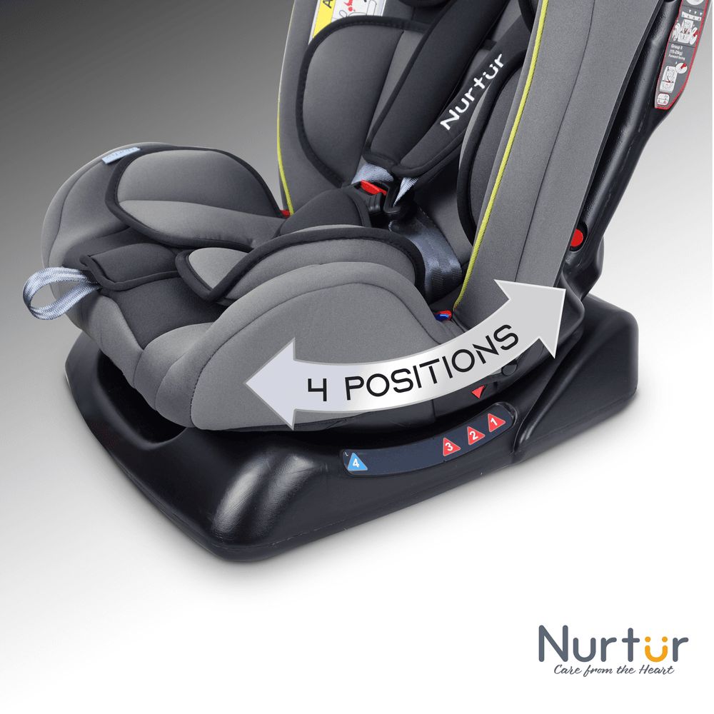 Nurtur - 3-In-1 Bruno Baby Car Seat - Grey/Yellow