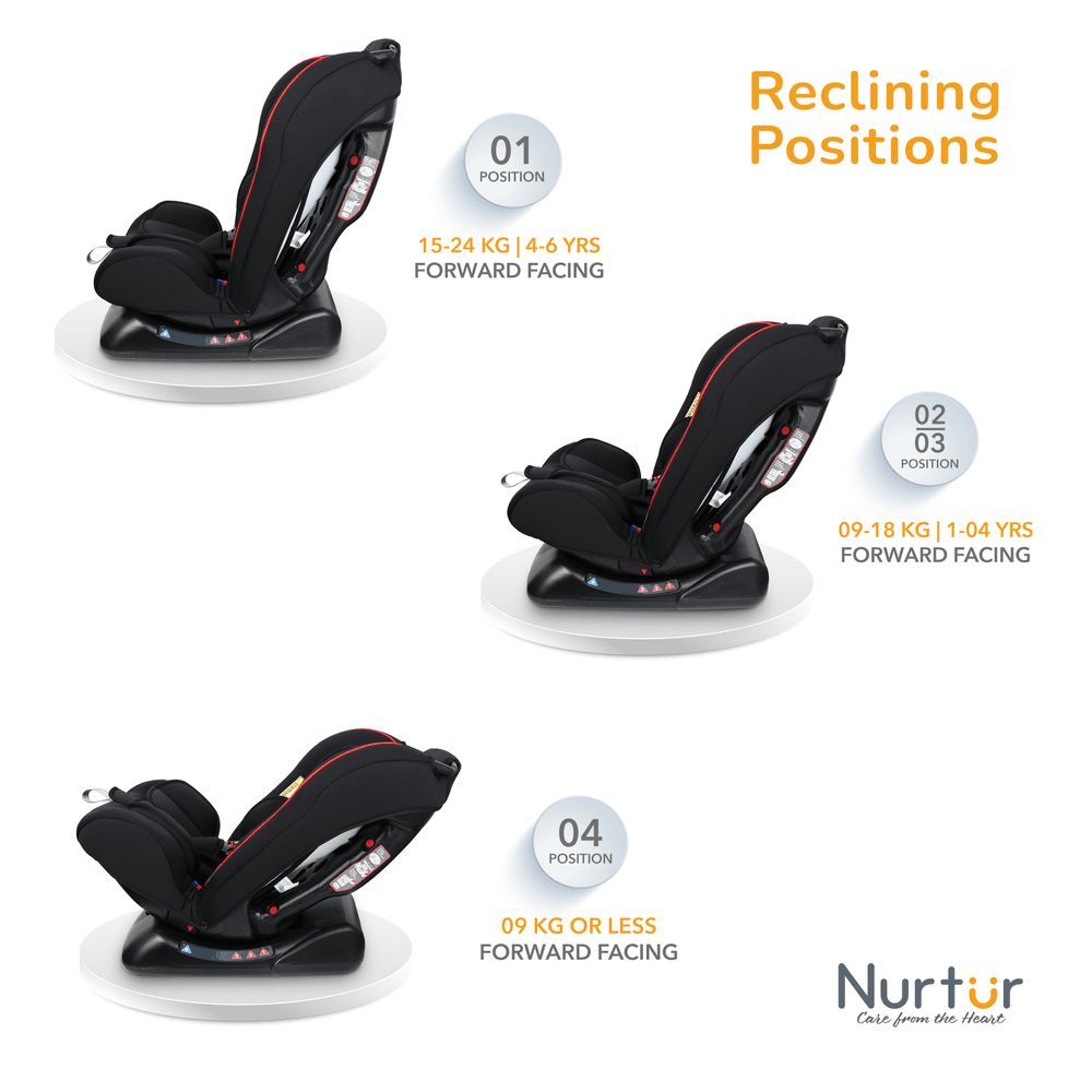 Nurtur - 3-In-1 Bruno Baby Car Seat - Black