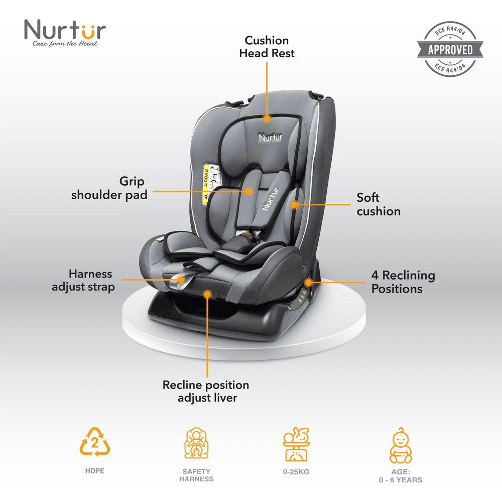 Nurtur - 3-In-1 Bruno Car Seat - Grey