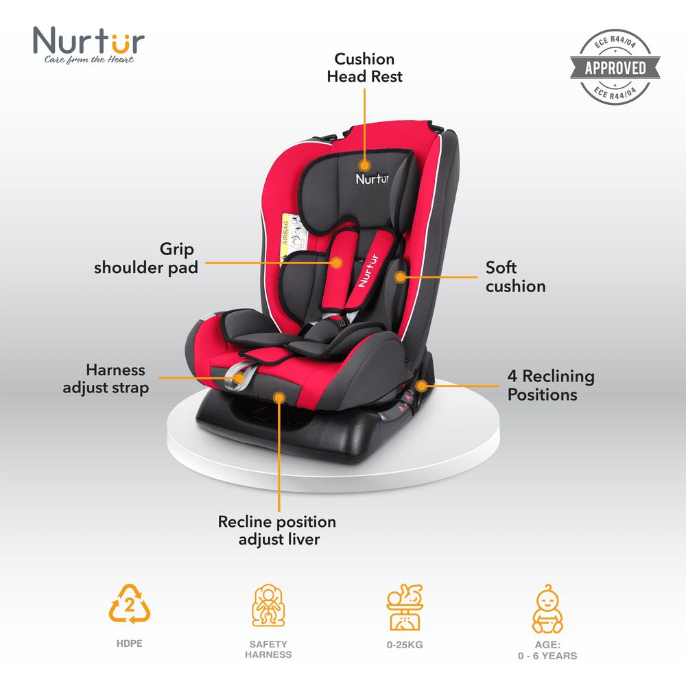 Nurtur - 3-In-1 Bruno Car Seat - Red