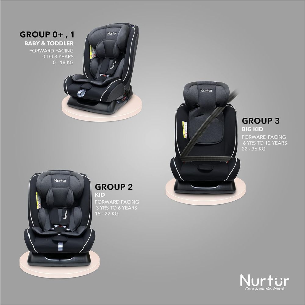 Nurtur - 4-In-1 Otto Car Seat - Dark Knight Black