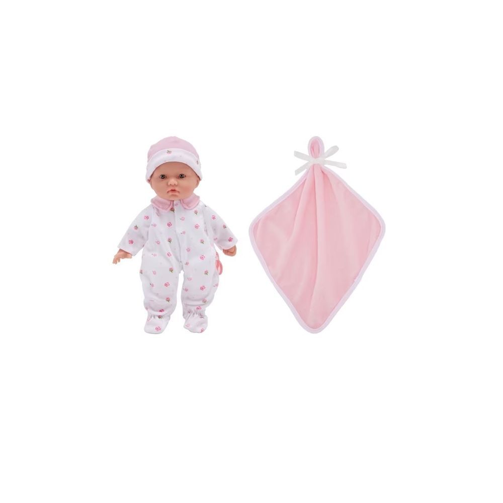 JC Toys - La Baby Doll - Pink/White - 11-Inch