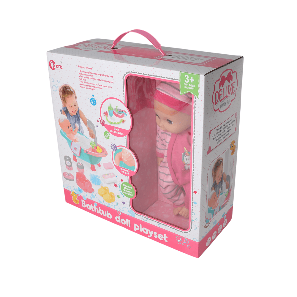 Vdora Dolls - Baby Doll Shower Playset - 14 Inch