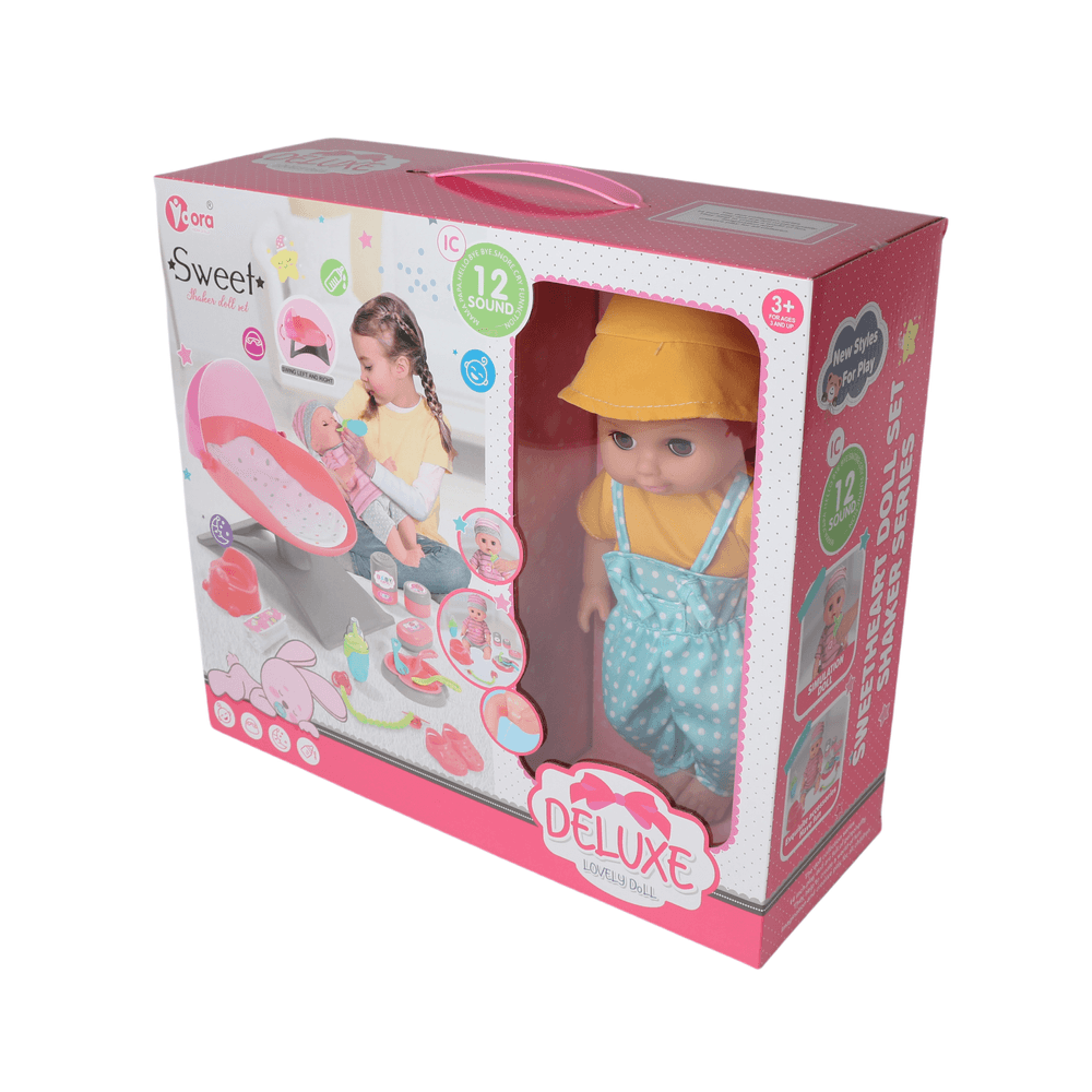 Vdora Dolls - Baby Doll Cradle Playset - 14 Inch