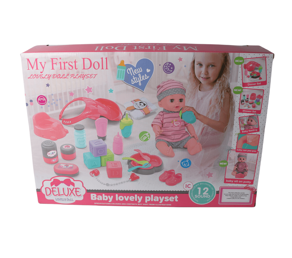 Vdora Dolls - Baby Doll Feeding Playset C- 14 Inch