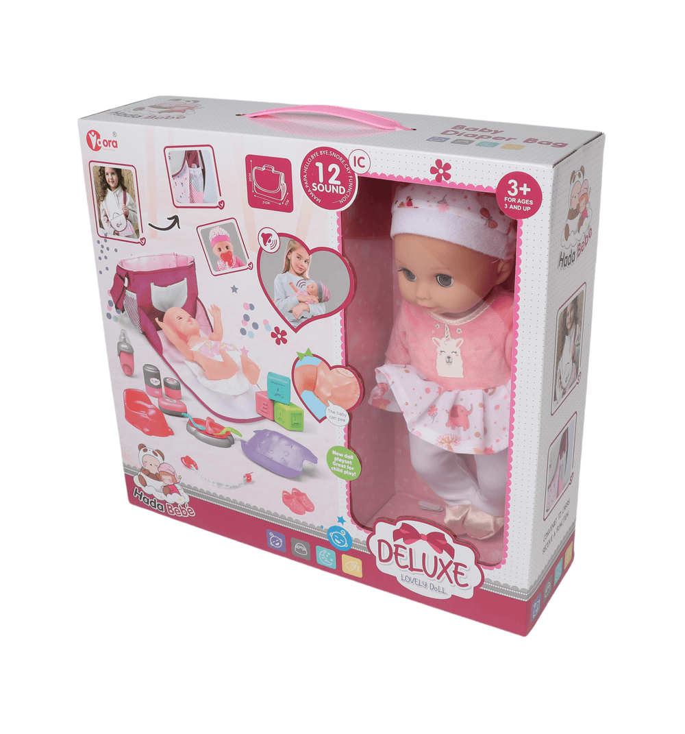 Vdora Dolls - Baby Doll W/ Diaper Bag Playset - 14 Inch