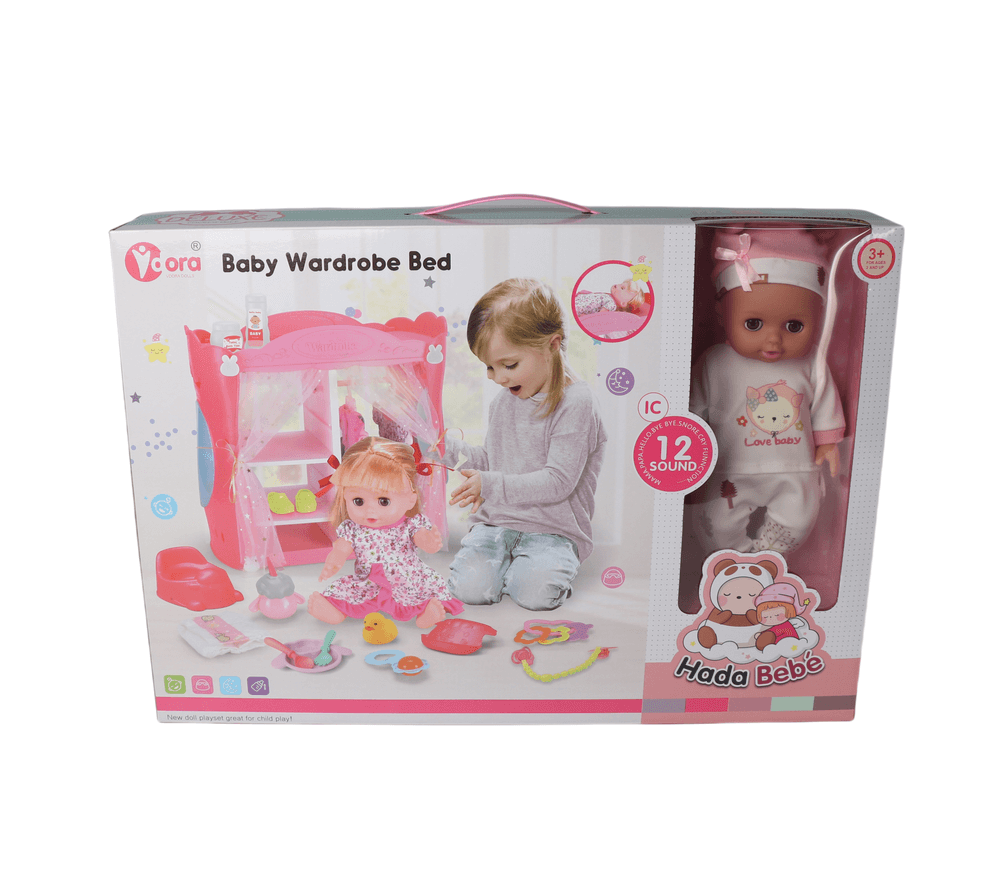 Vdora Dolls - Baby Doll Wardrobe Set W/ 12 Sound Effects - 14 Inch