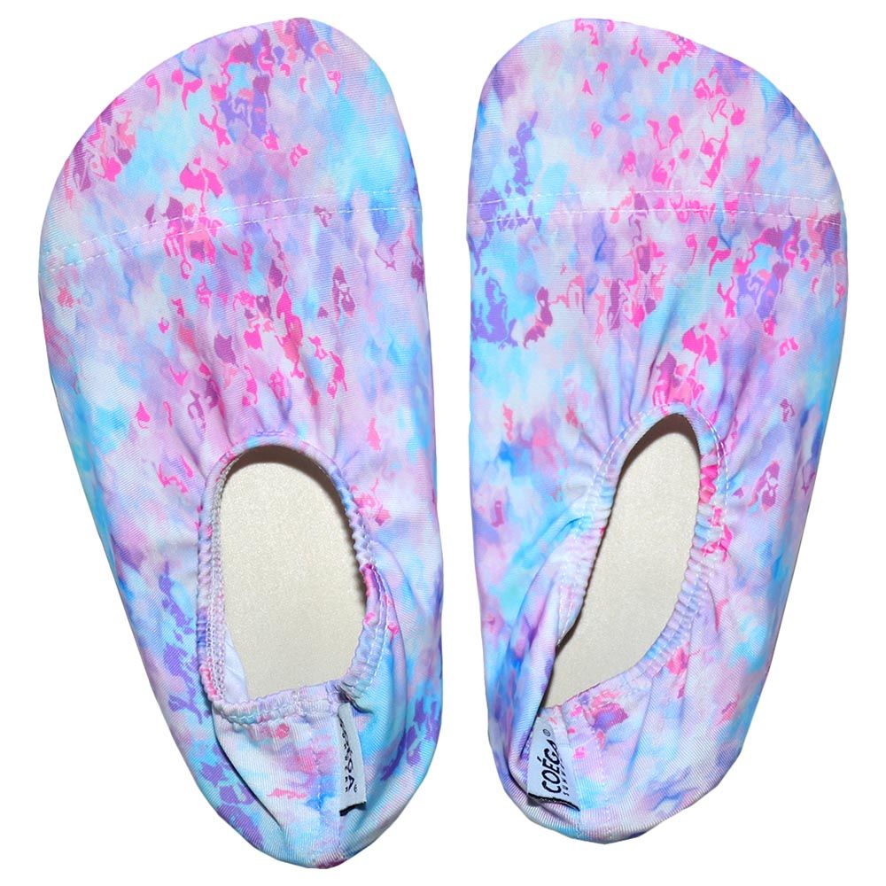 Coega Sunwear - Girls Pool Shoes - Purple Abstract Drops