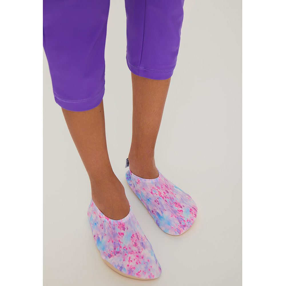 Coega Sunwear - Girls Pool Shoes - Purple Abstract Drops