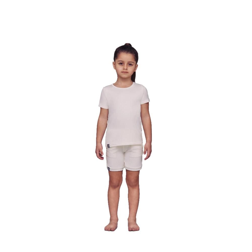 One of a Kin - Unwind Shorts Girls - Creamy Dawn - Tencel™ Soft & Breathable 