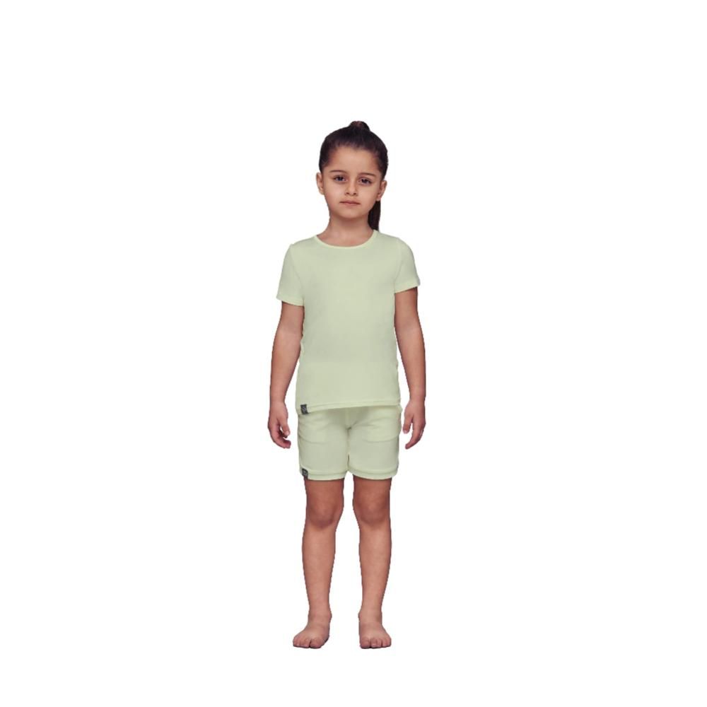 One of a Kin - Unwind Shorts Girls - Meadow Green - Tencel™ Soft & Breathable 