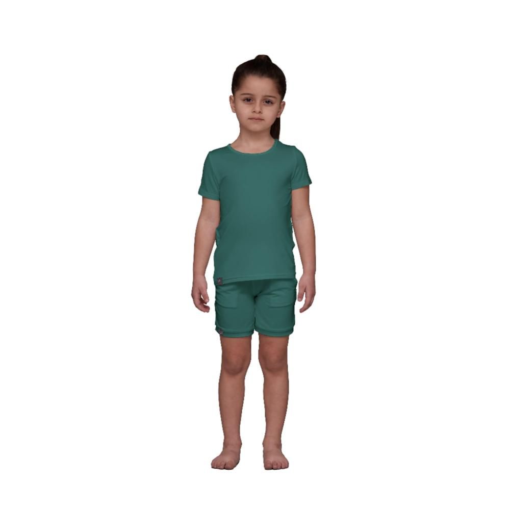 One of a Kin - Destress T-Shirt Girls - Evergreen - Tencel™ Soft & Breathable 