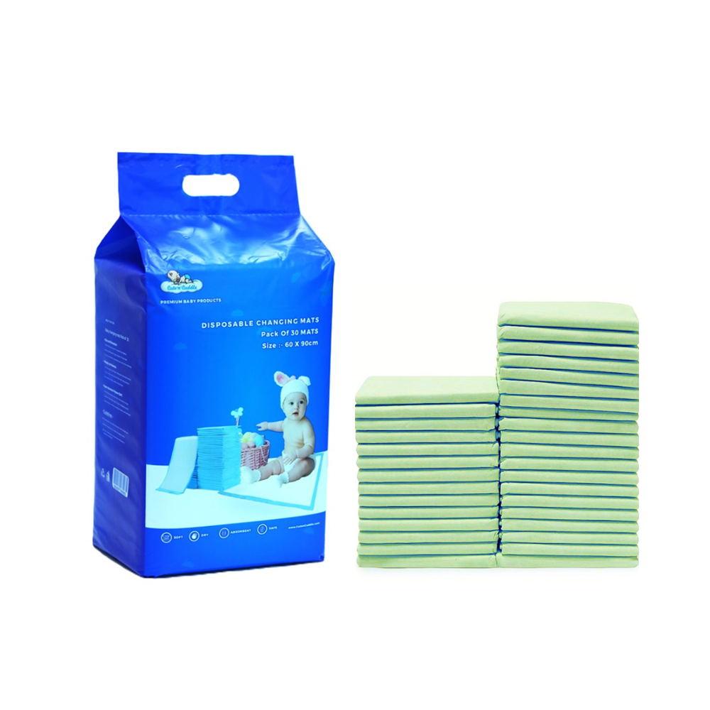 Cute 'n' Cuddle - Disposable Changing Mats - 60 x 90 - Pack of 60 - Green