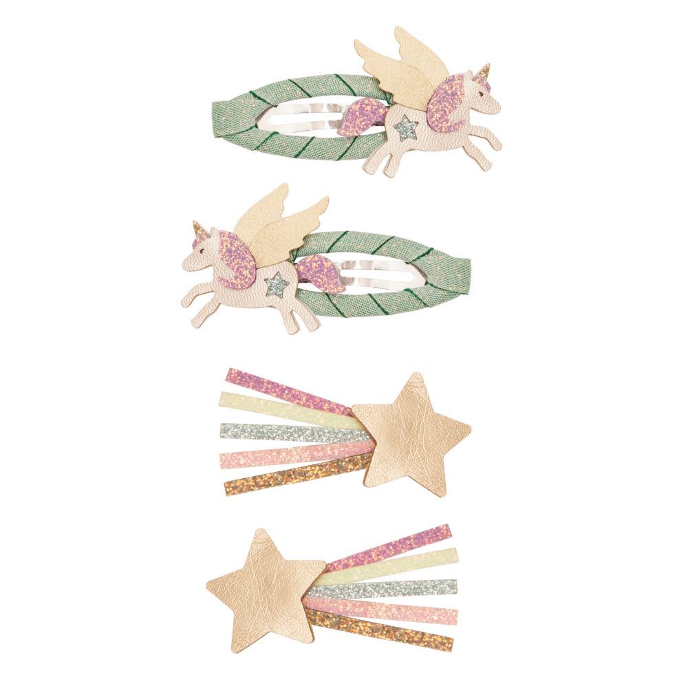 MiMi & LULA - Flying Unicorn Clip Set- 4 Pcs