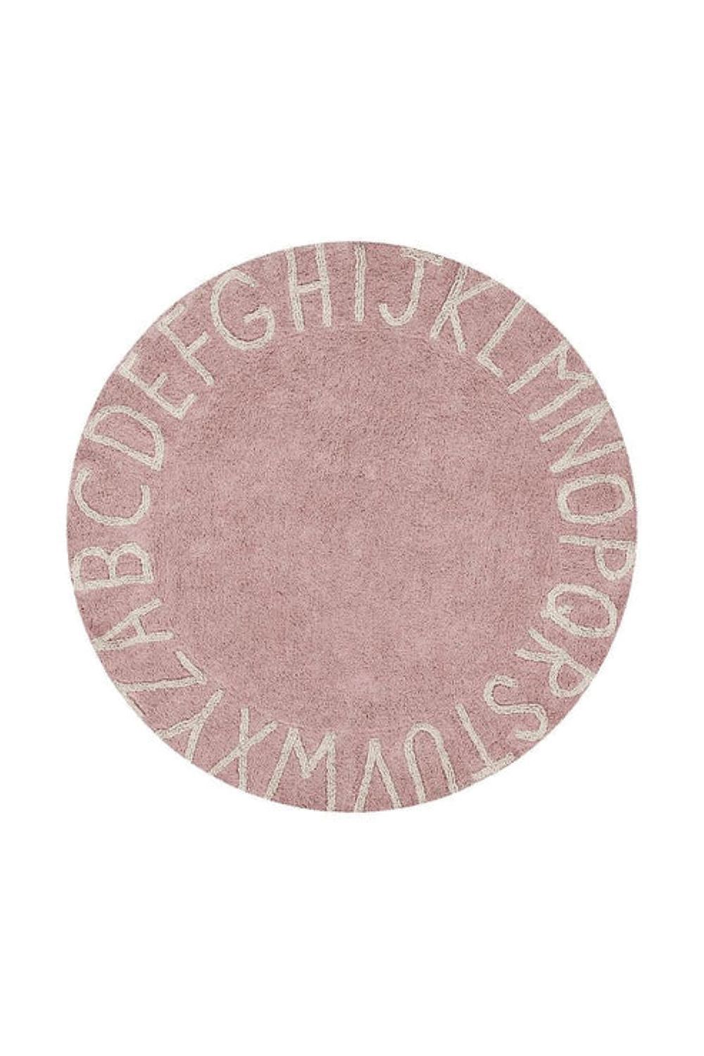 Lorena Canals - Round ABC Rug - Vintage Nude