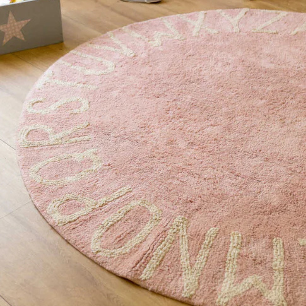 Lorena Canals - Round ABC Rug - Vintage Nude