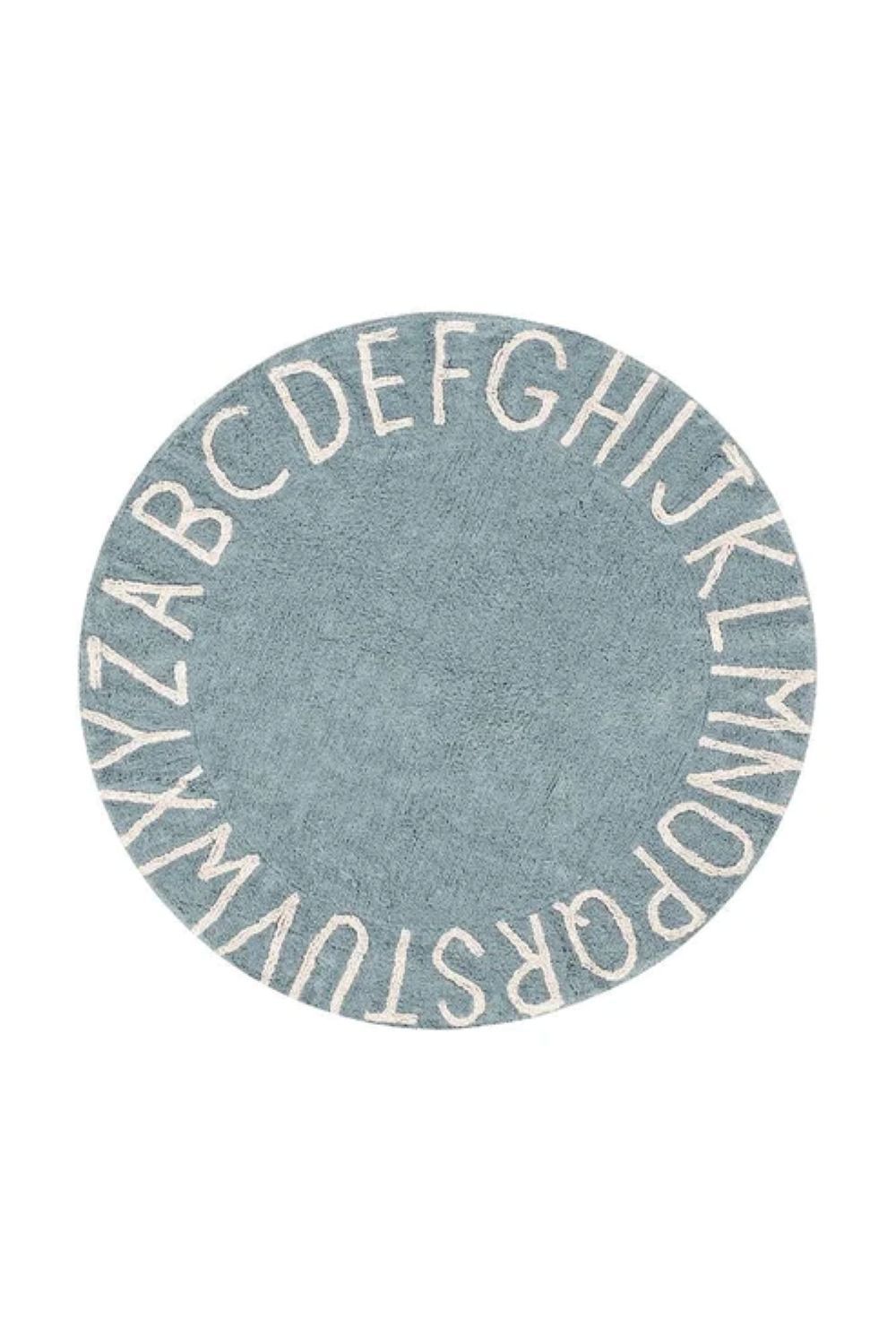 Lorena Canals - Round ABC Rug - Vintage Blue