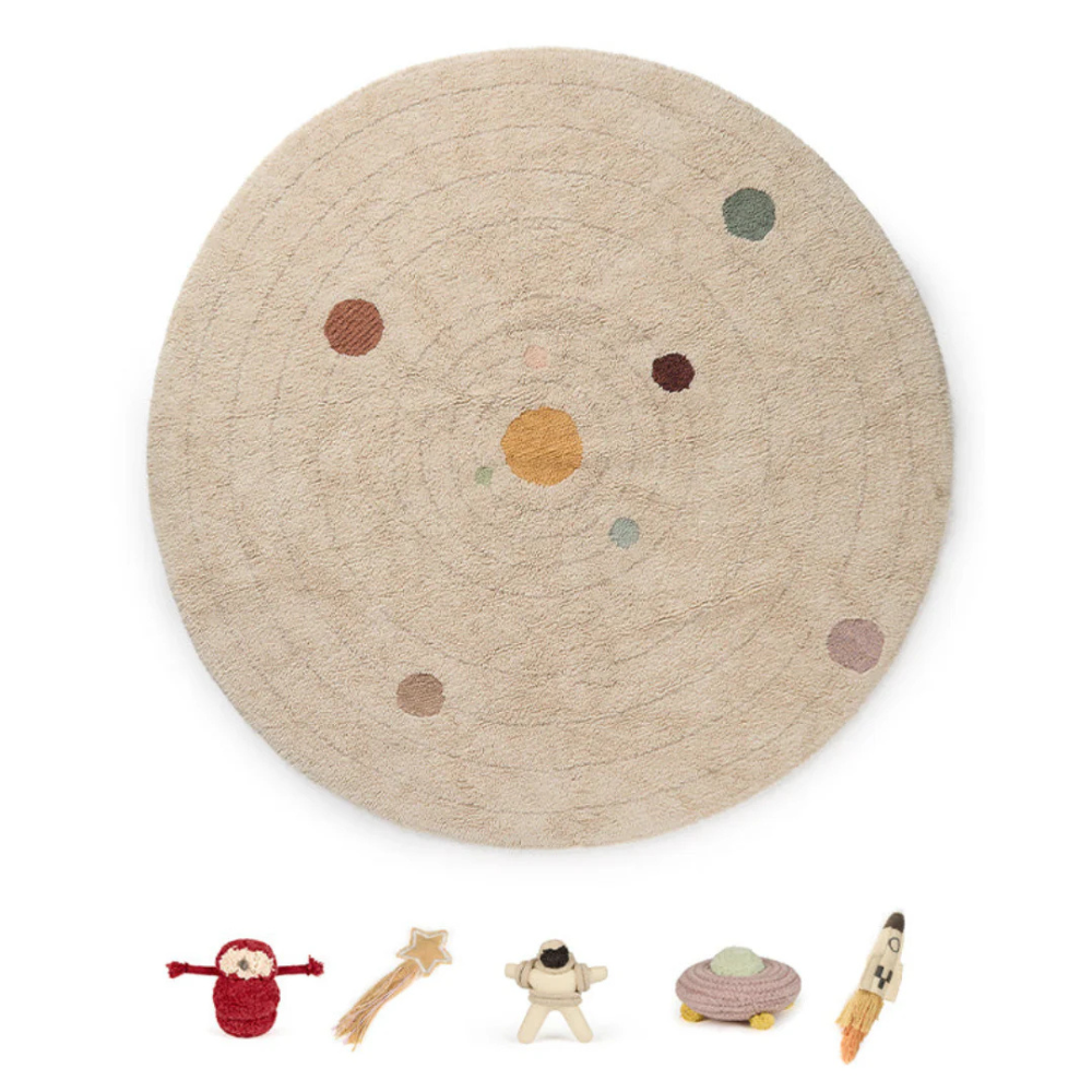 Lorena Canals - Washable Round Play Rug - Solar System