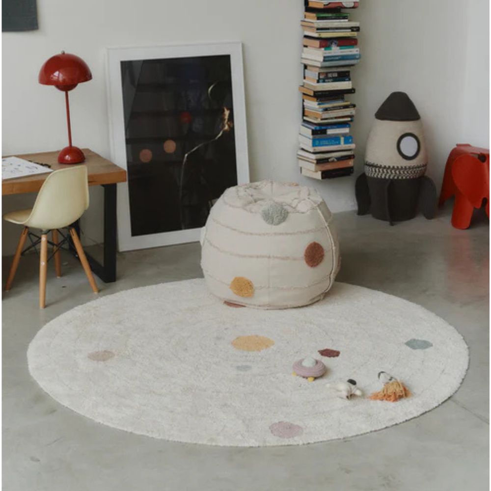 Lorena Canals - Washable Round Play Rug - Solar System