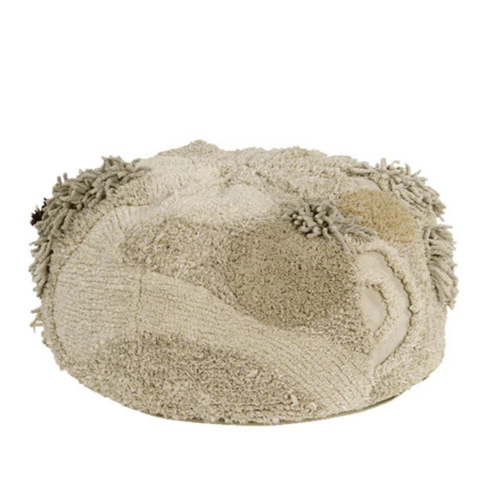 Lorena Canals - Round Pouf - Mossy Rock