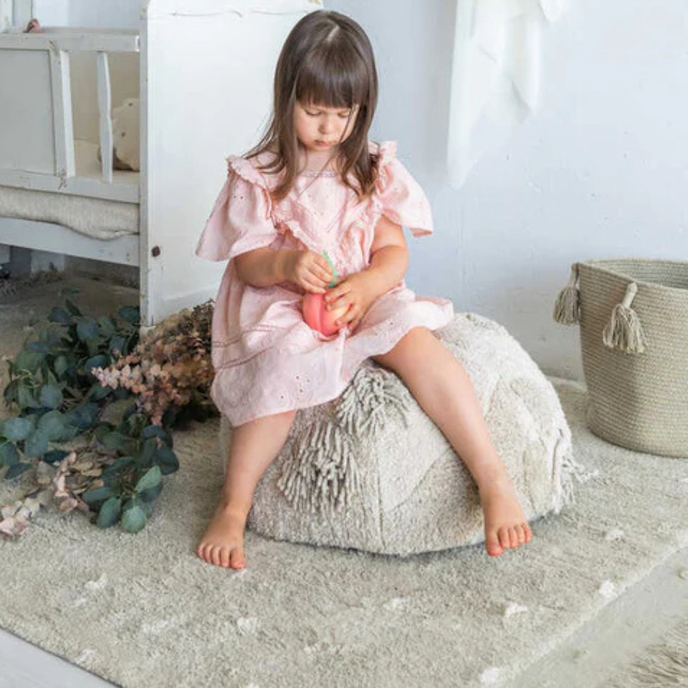 Lorena Canals - Round Pouf - Mossy Rock