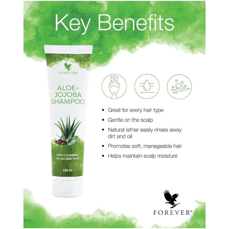 Forever Living - Aloe Jojoba Shampoo - Gentle On Scalp 296ml