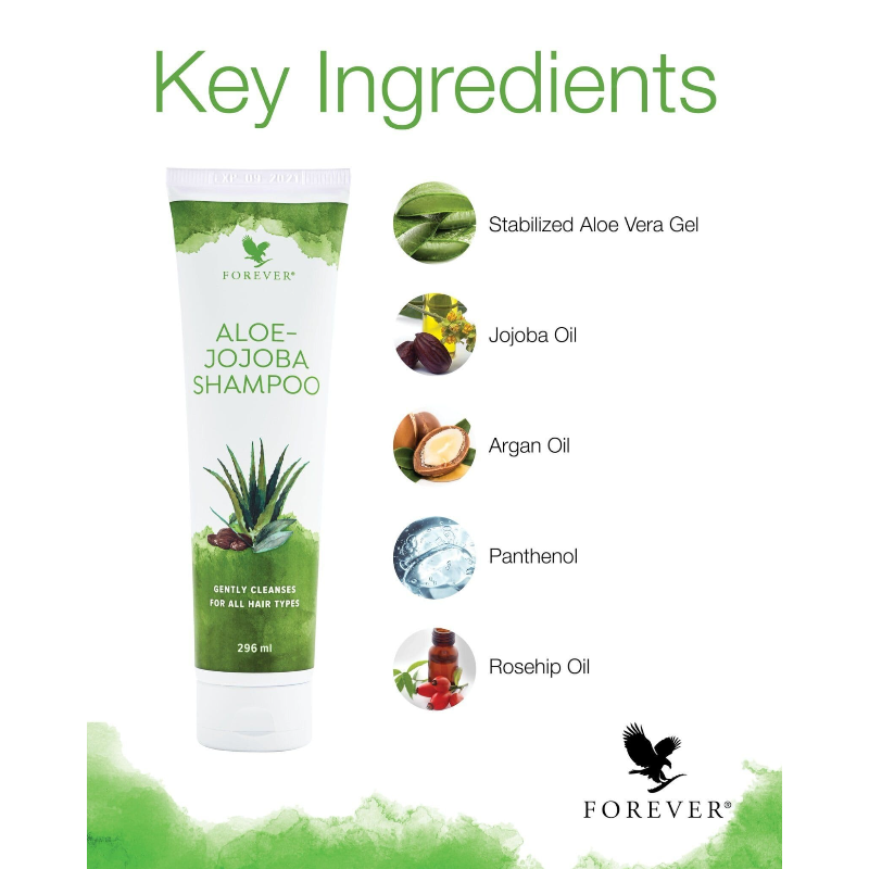 Forever Living - Aloe Jojoba Shampoo - Gentle On Scalp 296ml