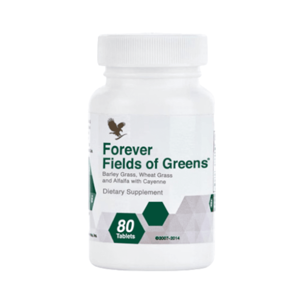 Forever Living - Fields Of Greens Dietary Supplement Tablets - 80 Pcs