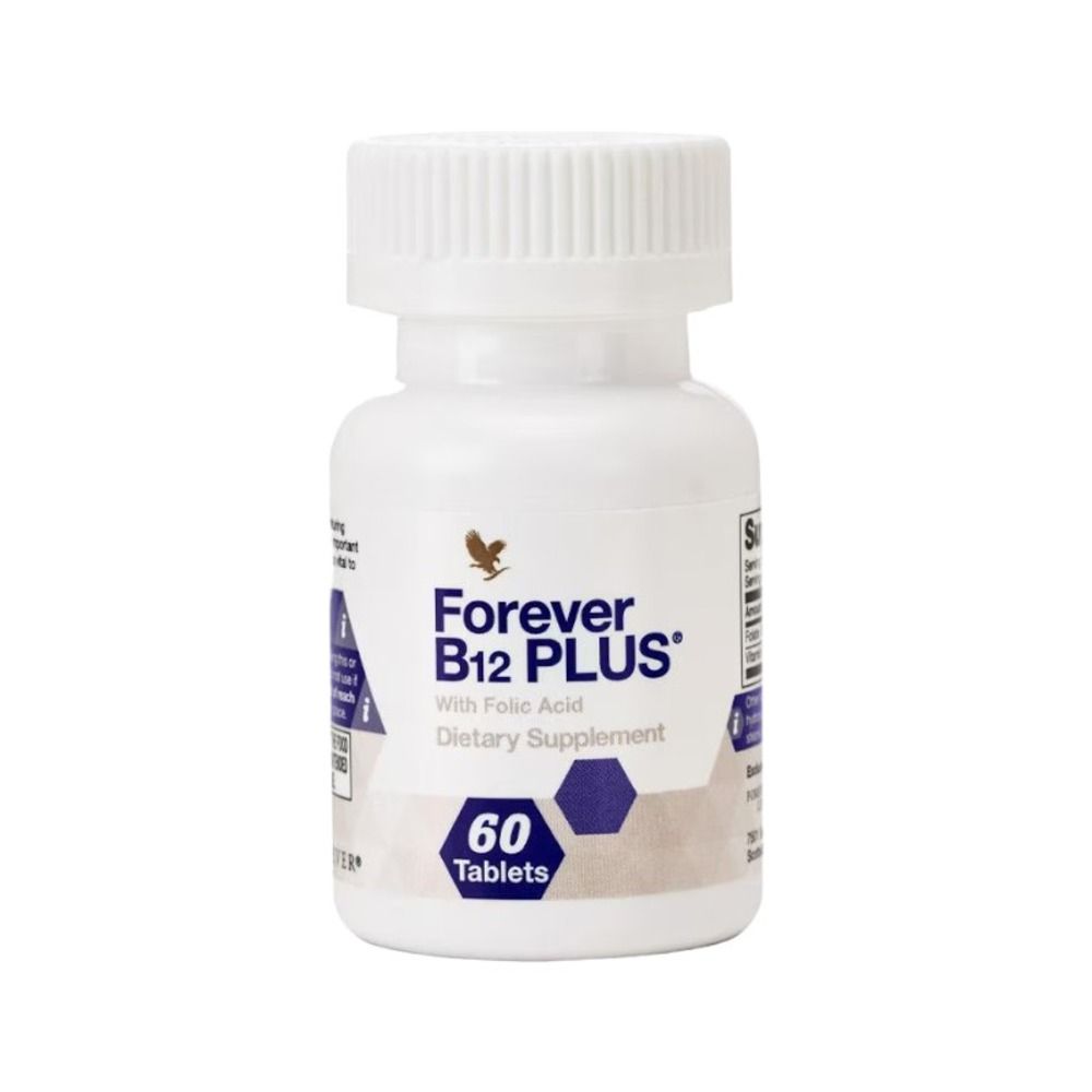 Forever Living - B12 Plus Dietary Supplement Tablets - 60 Pcs