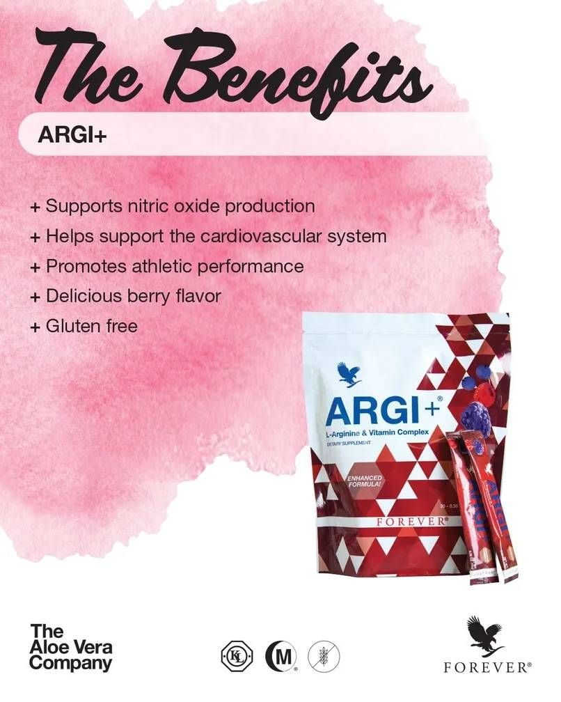 Forever Living - Argi Plus Dietary Supplement Sachets - 10 g - Pack of 30