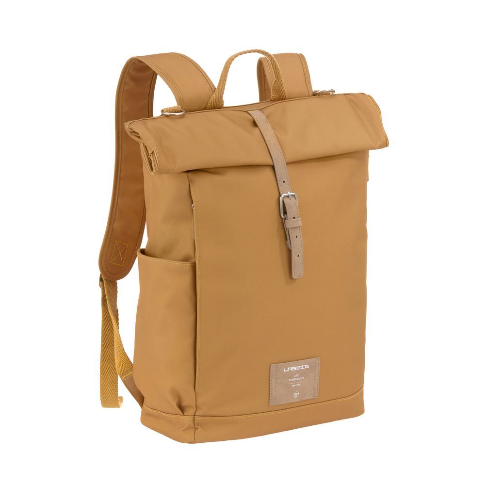 Lassig - Green Label Rolltop Diaper Backpack - Curry