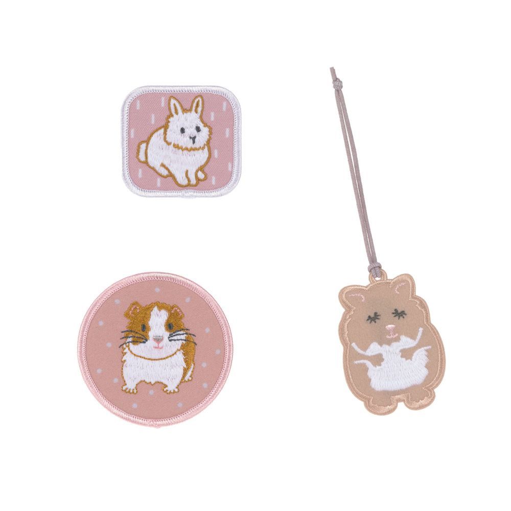 Lassig - School Patches Set - Cuddly Pet - 3 Pcs