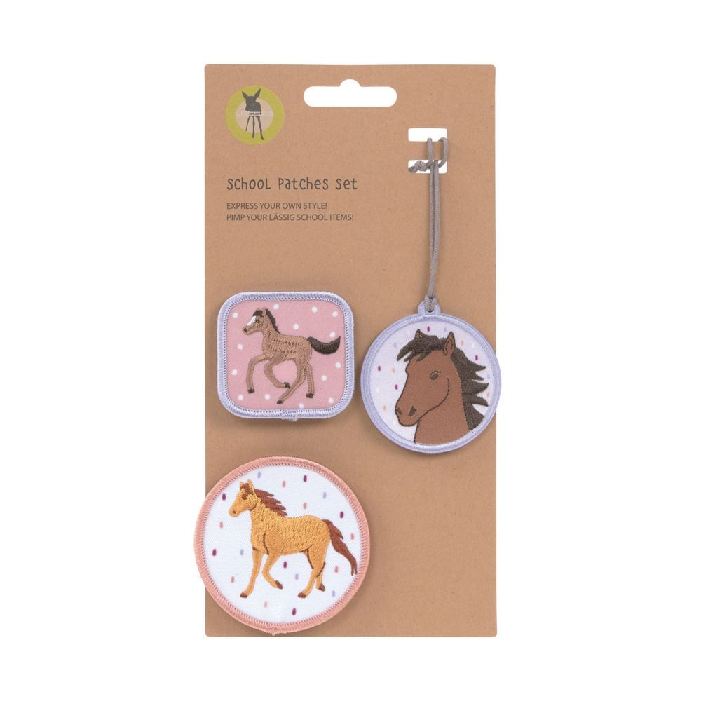 Lassig - School Patches Set - Horse - 3 Pcs