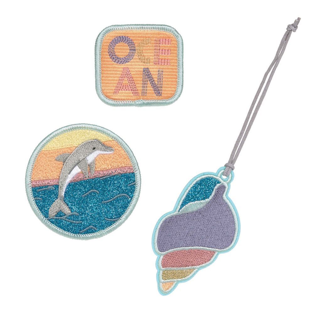 Lassig - School Patches Set - Dolphin Ocean - 3 Pcs