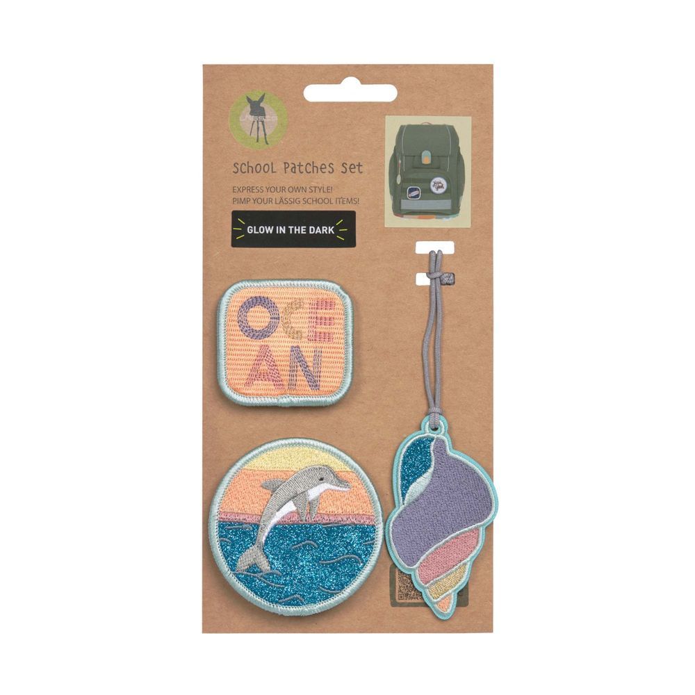 Lassig - School Patches Set - Dolphin Ocean - 3 Pcs