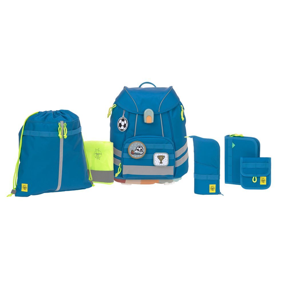 Lassig - Kids Flexy School Set - Blue - Pack of 7