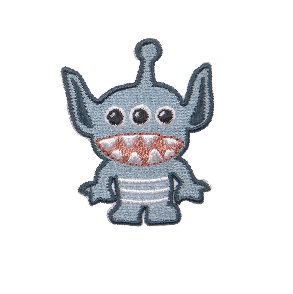 Lassig - Textile Woven Stick On Sticker - Monster - 3 Pcs