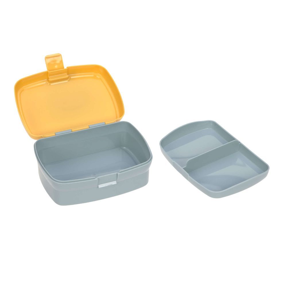 Lassig - Lunchbox With 2 Compartment And Water Bottle - Lion - 460ml