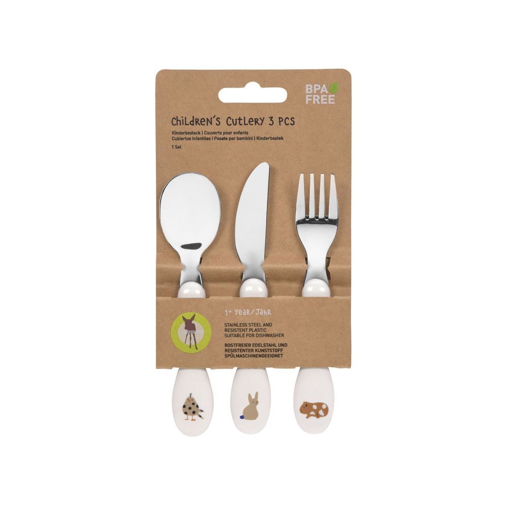 Lassig - Little Mateys Children's Cutlery Set - 3 Pcs