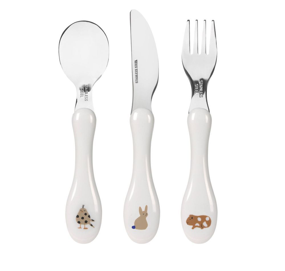 Lassig - Little Mateys Children's Cutlery Set - 3 Pcs