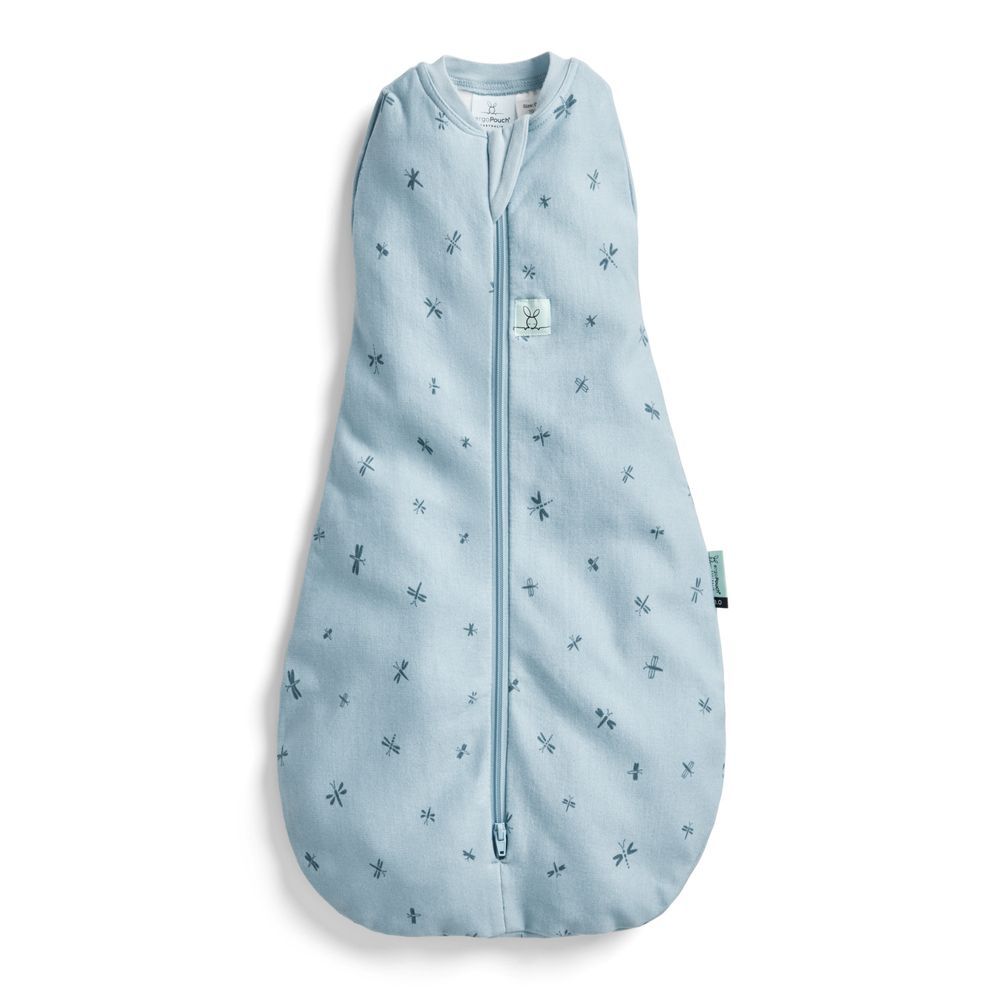 حقيبة قماط من ergoPouch - Dragonflies Cocoon - 0.2 Tog - أزرق