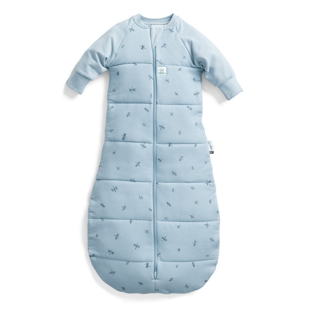 ergoPouch - Dragonflies Jersey Sleeping Bag With Sleeves - 3.5 Tog - Blue