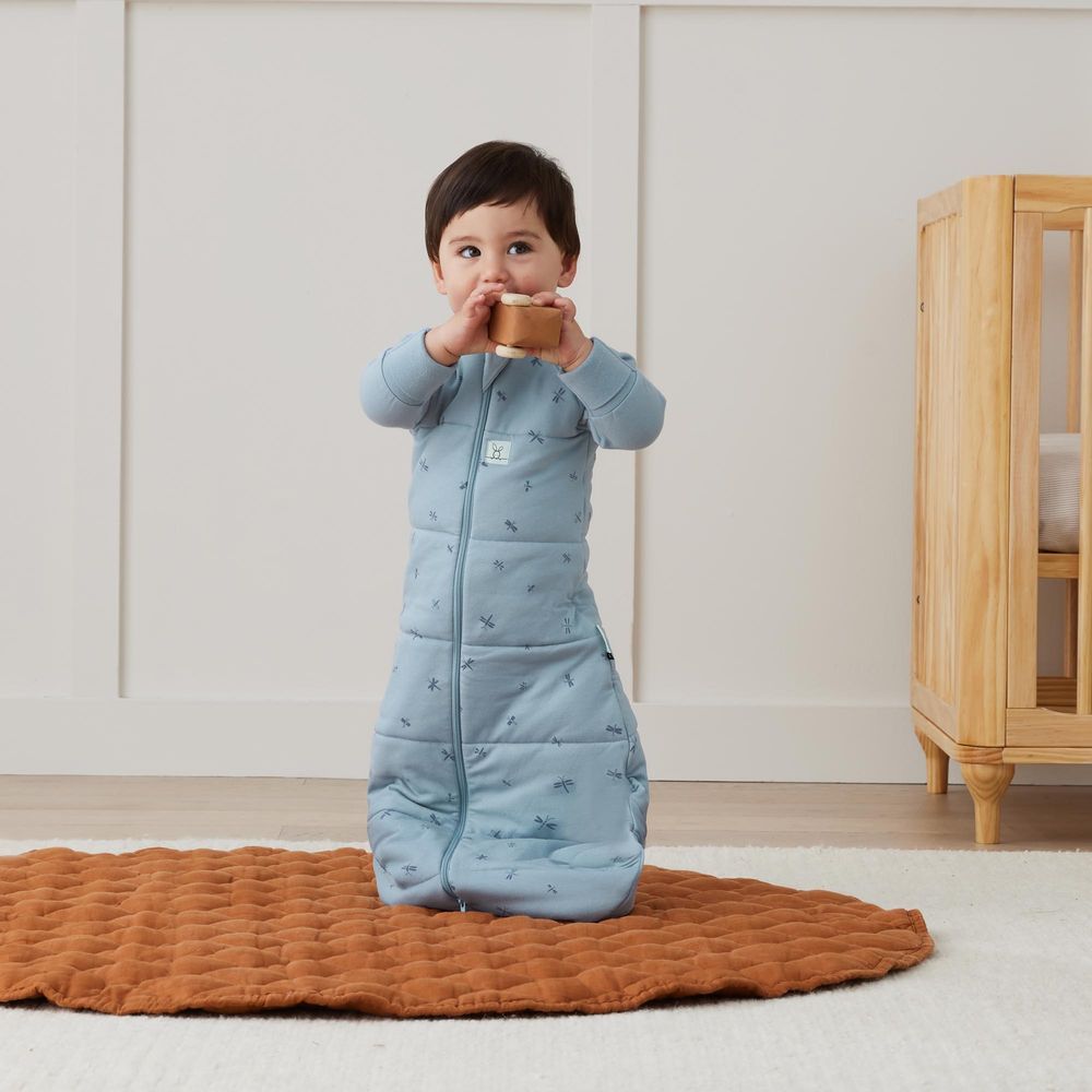 ergoPouch - Dragonflies Jersey Sleeping Bag With Sleeves - 3.5 Tog - Blue