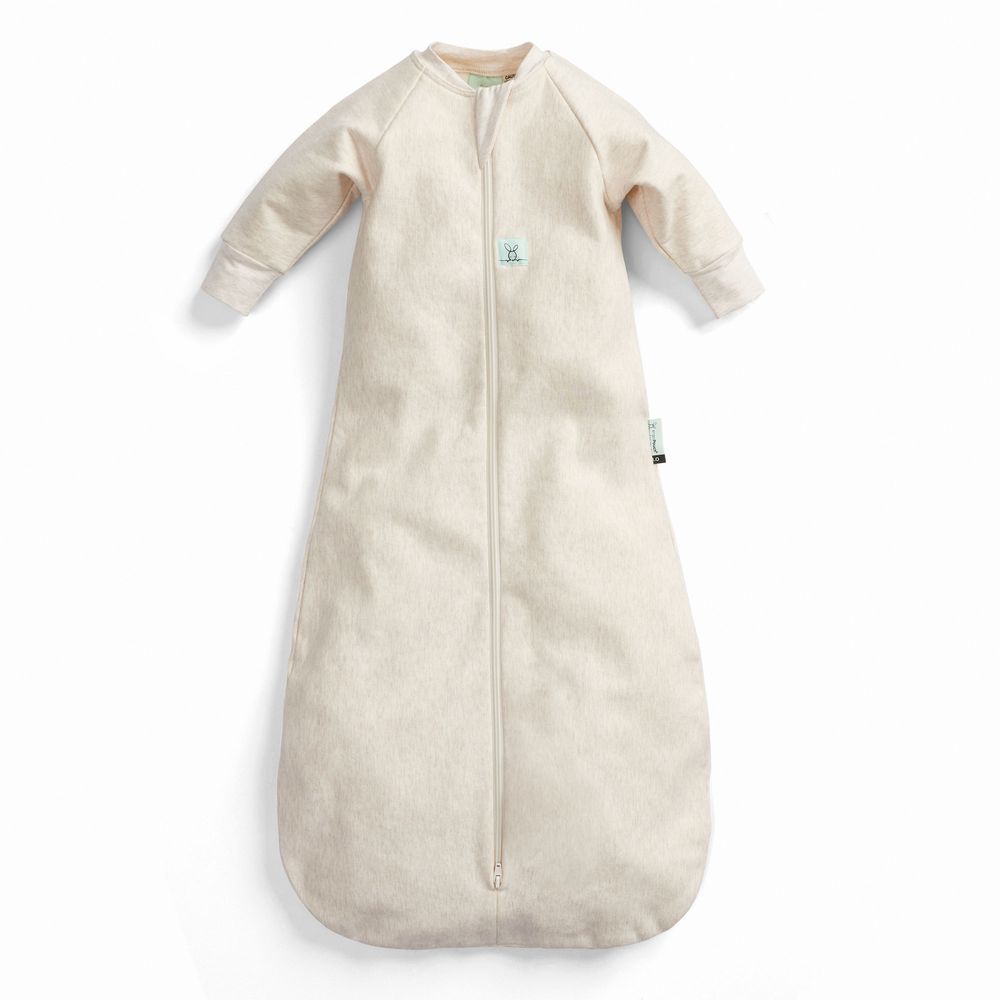 ergoPouch - Jersey Sleeping Bag With Sleeves - 1.0 Tog - Oatmeal Marle