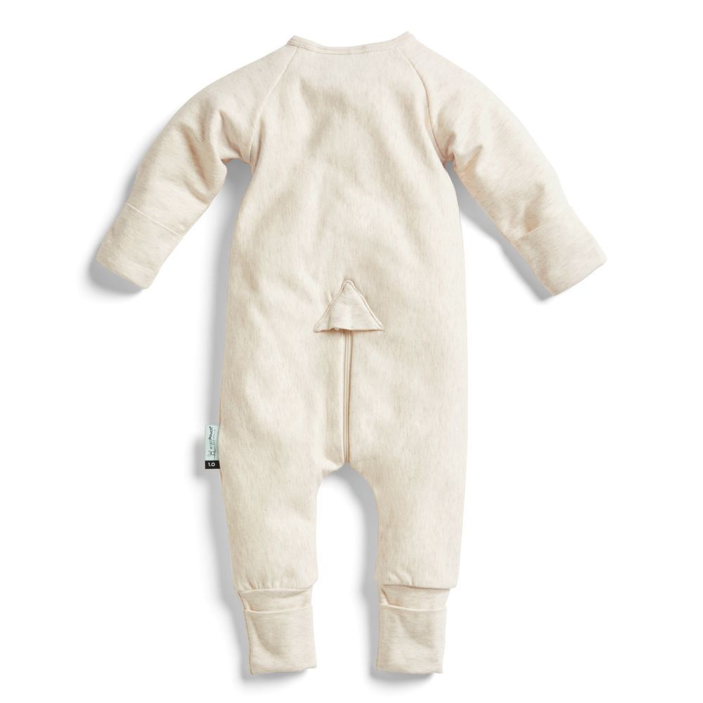 ergoPouch - Long Sleeve Romper 0.2 Tog - Beige