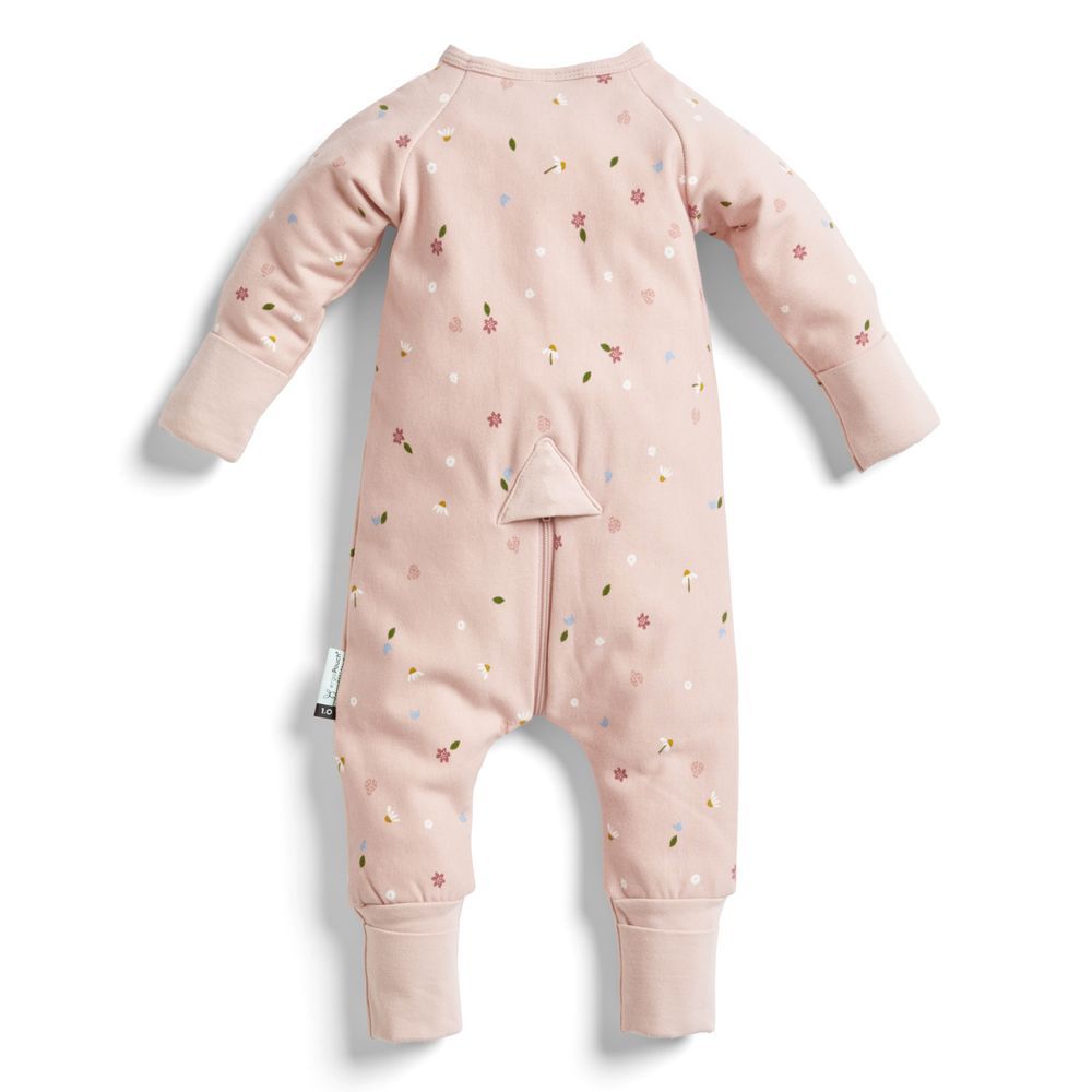 ergoPouch - Daisies Long Sleeve Romper 0.2 Tog - Pink