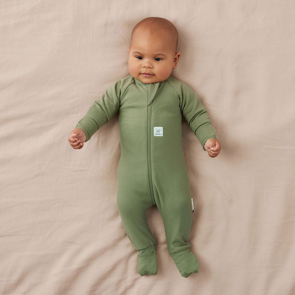 Ergopouch - 1.0 Tog Layers Long Sleeve Bodysuit - Moss