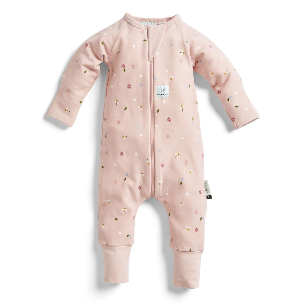 ergoPouch - Daisies Long Sleeve Romper 1.0 Tog - Pink